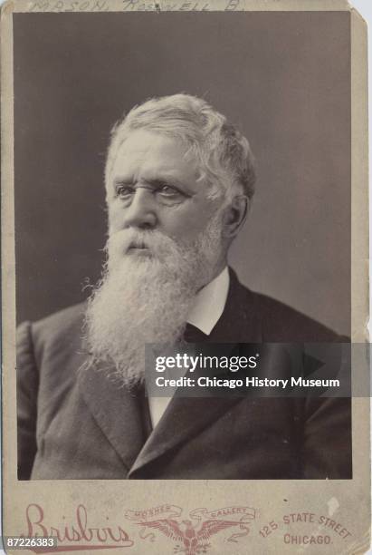 Portrait of Mayor Roswell B. Mason, , Chicago's mayor during 1871's Great Fire, ca.1885.