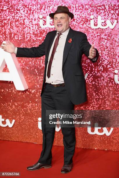 Al Murray arrives at the ITV Gala held at the London Palladium on November 9, 2017 in London, England.