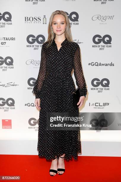 Sonja Gerhardt arrives for the GQ Men of the year Award 2017 at Komische Oper on November 9, 2017 in Berlin, Germany.