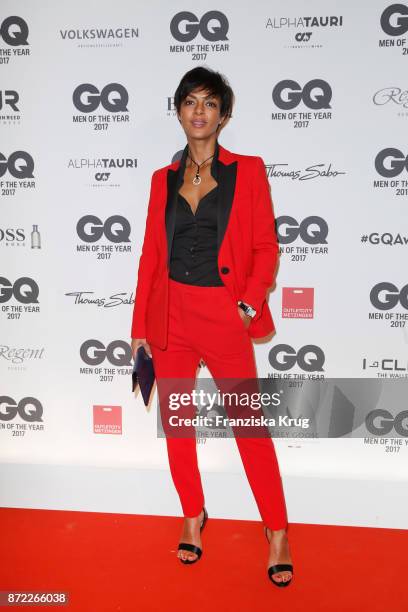Dennenesch Zoude arrives for the GQ Men of the year Award 2017 at Komische Oper on November 9, 2017 in Berlin, Germany.