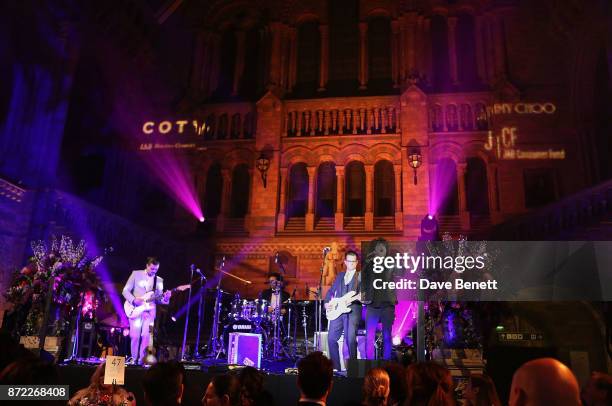 Performs at the DKMS: Big Love Gala at The Natural History Museum on November 9, 2017 in London, England.