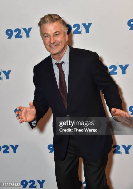 Alec Baldwin and Kurt Andersen In Conversation With Brian Lehrer: "You Can't Spell America Without Me" at 92nd Street Y on November 9, 2017 in New...