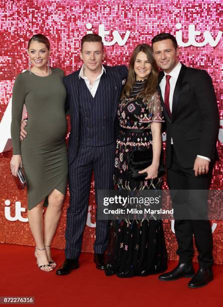 Danny Jones , Georgia Horsley , Harry Judd and guest arrive at the ITV Gala held at the London Palladium on November 9, 2017 in London, England.