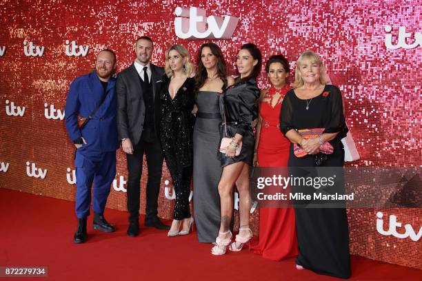 Leigh Francis, Paddy McGuinness, Stacey Solomon, Andrea McLean, Katie Price, Saira Khan and Linda Robson arrive at the ITV Gala held at the London...