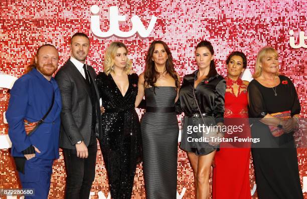 Leigh Francis, Paddy McGuinness, Stacey Solomon, Andrea McLean, Katie Price, Saira Khan and Linda Robson arriving at the ITV Gala held at the London...