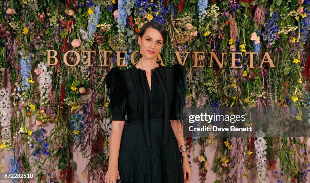 Madina Visconti Di Modrone attends Bottega Veneta's 'The Hand of the Artisan Cocktail Dinner' at Chiswick House And Gardens on November 9, 2017 in...