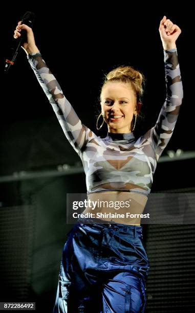 Zara Larsson performs at Key 103 Live at Manchester Arena on November 9, 2017 in Manchester, England.