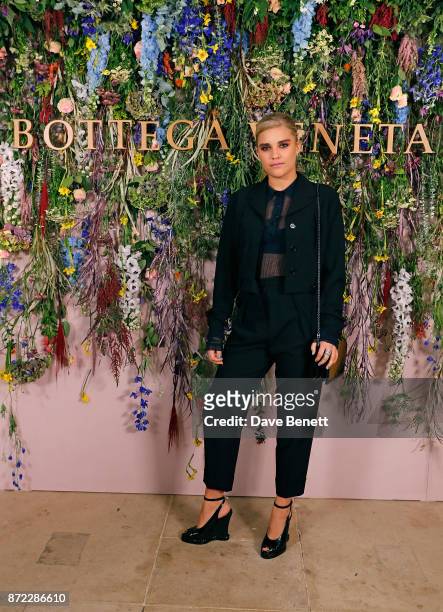 Tigerlily Taylor attends Bottega Veneta's 'The Hand of the Artisan Cocktail Dinner' at Chiswick House And Gardens on November 9, 2017 in London,...