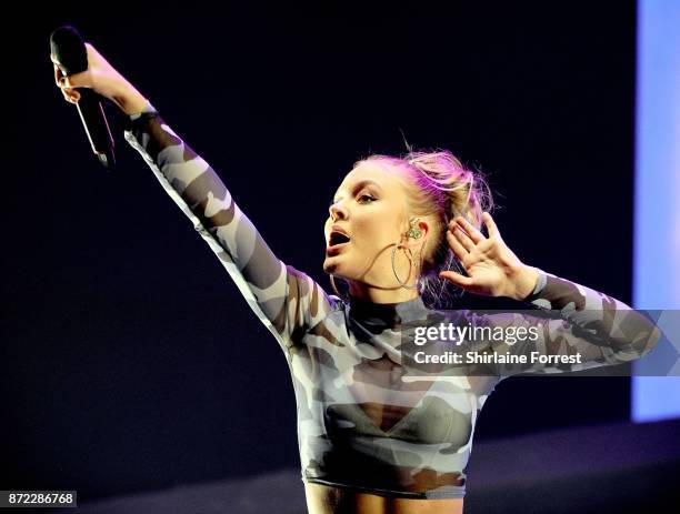 Zara Larsson performs at Key 103 Live at Manchester Arena on November 9, 2017 in Manchester, England.