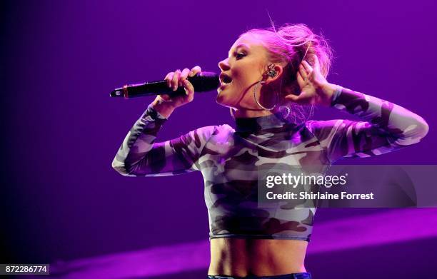 Zara Larsson performs at Key 103 Live at Manchester Arena on November 9, 2017 in Manchester, England.