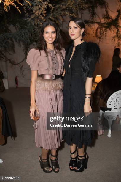 Viola Arrivabene Valenti Gonzaga and Madina Visconti Di Modrone attend 'Bottega Veneta the Hand of the Artisan' event at Chiswick House And Gardens...