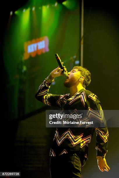 James Arthur performs with Rudimental at Key 103 Live at Manchester Arena on November 9, 2017 in Manchester, England.