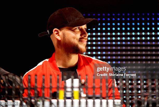 Kesi Dryden of Rudimental performs at Key 103 Live at Manchester Arena on November 9, 2017 in Manchester, England.