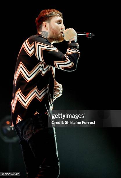 James Arthur performs with Rudimental at Key 103 Live at Manchester Arena on November 9, 2017 in Manchester, England.