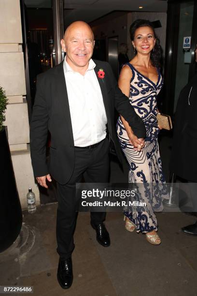 Dominic Littlewood attending the ITV Gala afterparty at Aqua on November 9, 2017 in London, England.