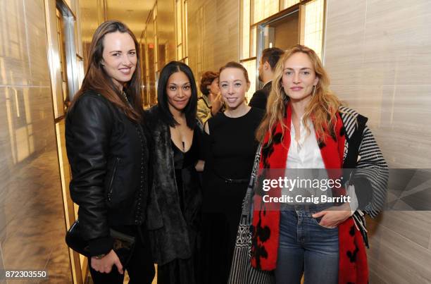 Rachel Fuller, Monique Pean, Rickie De Sole and Grace Fuller attends SOURCE: NATURE at Park Hyatt New York on November 9, 2017 in New York City.