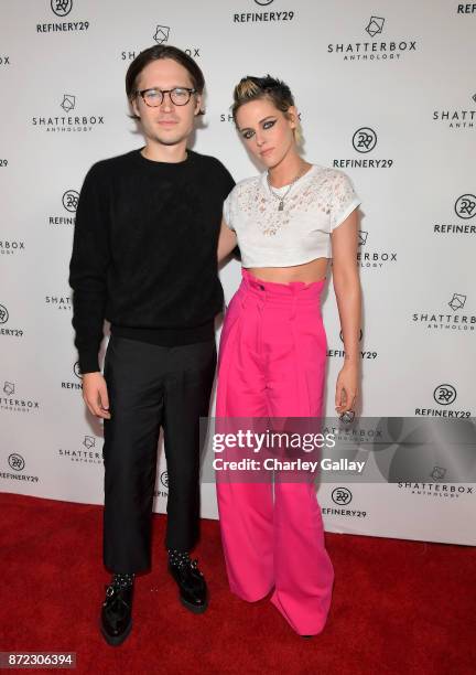 Josh Kaye and Kristen Stewart at Refinery29's Shatterbox Anthology Premiere Of Kristen Stewart's "COME SWIM" on November 9, 2017 in Los Angeles,...