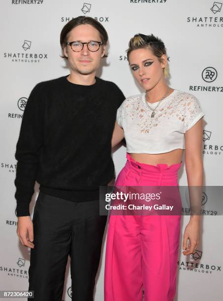 Josh Kaye and Kristen Stewart at Refinery29's Shatterbox Anthology Premiere Of Kristen Stewart's "COME SWIM" on November 9, 2017 in Los Angeles,...