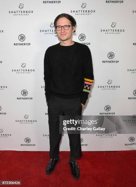 Actor Josh Kaye at Refinery29's Shatterbox Anthology Premiere Of Kristen Stewart's "COME SWIM" on November 9, 2017 in Los Angeles, California.