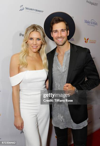 Sportscaster Charissa Thompson and actor/singer James Maslow at the 2017 Make a Wish Gala on November 9, 2017 in Los Angeles, California.