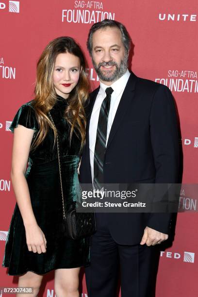 Honoree Judd Apatow and Iris Apatow attend the SAG-AFTRA Foundation Patron of the Artists Awards 2017 at the Wallis Annenberg Center for the...
