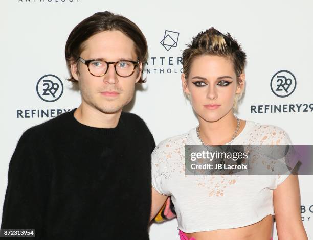 Josh Kaye and Kristen Stewart attend the premiere of Starlight Studios and Refinery29's 'Come Swim' on November 9, 2017 in Los Angeles, California.