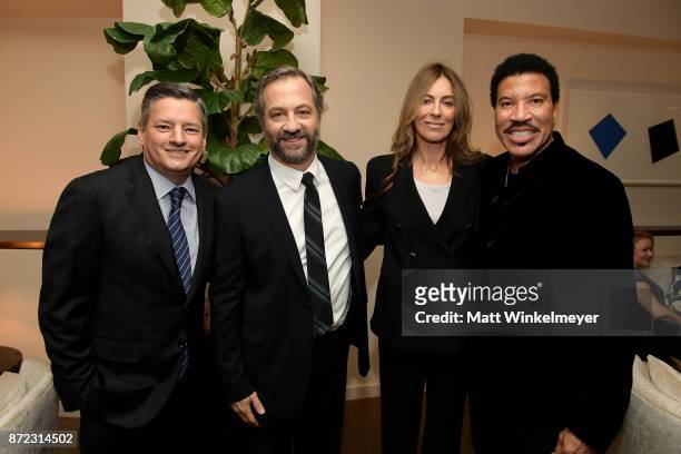 Honorees Ted Sarandos, Judd Apatow, Kathryn Bigelow, and Lionel Richie attend the SAG-AFTRA Foundation Patron of the Artists Awards 2017 at the...