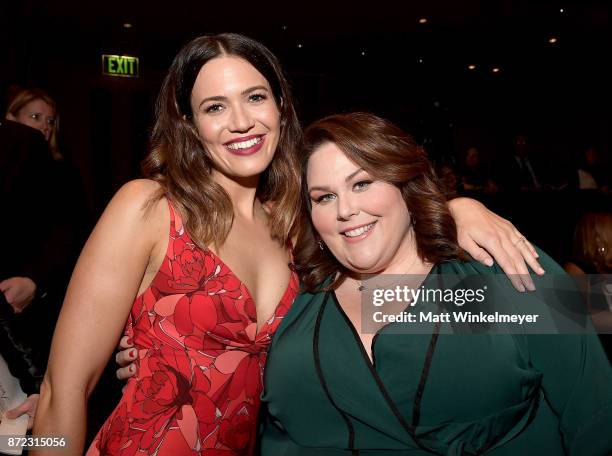 Mandy Moore and Chrissy Metz attend the SAG-AFTRA Foundation Patron of the Artists Awards 2017 at the Wallis Annenberg Center for the Performing Arts...