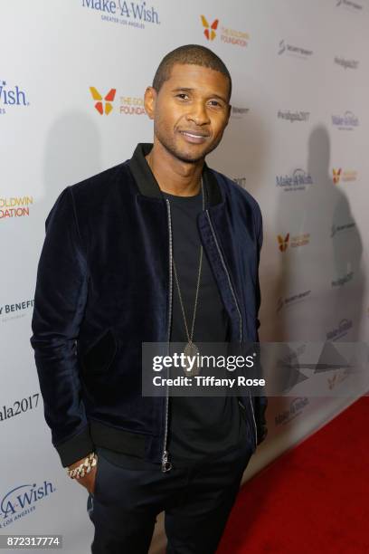 Singer-songwriter Usher at the 2017 Make a Wish Gala on November 9, 2017 in Los Angeles, California.