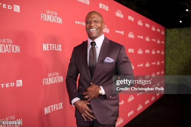 Terry Crews attends the SAG-AFTRA Foundation Patron of the Artists Awards 2017 at the Wallis Annenberg Center for the Performing Arts on November 9,...