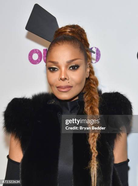 Music Icon Award honoree Janet Jackson attends OUT Magazine #OUT100 Event presented by Lexus at the the Altman Building on November 9, 2017 in New...