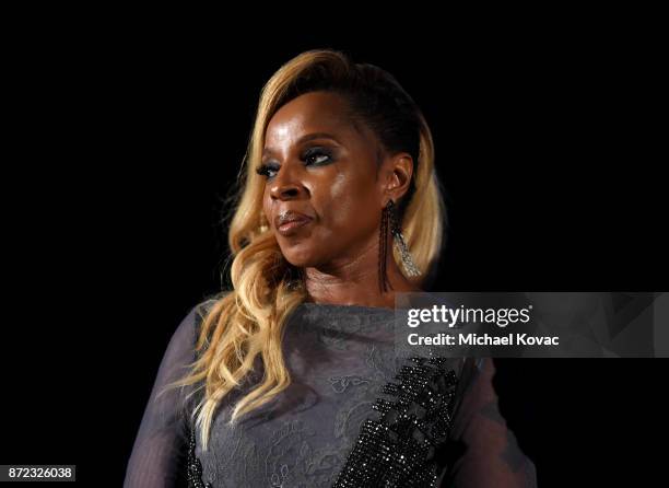 Mary J. Blige attends the screening of Netflix's "Mudbound" at the Opening Night Gala of AFI FEST 2017 Presented By Audi at TCL Chinese Theatre on...