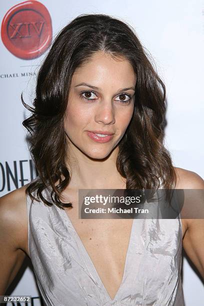 Actress Sophie Scarf arrives to the Los Angeles Confidential Magazine new issue launch party held at XIV Restaurant on April 30, 2009 in West...