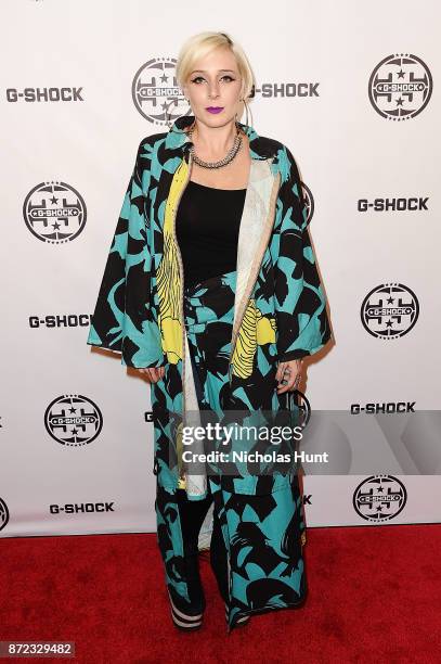 Recording Artist Nova Zef attends the G-Shock 35th Anniversary Celebration at The Theater at Madison Square Garden on November 9, 2017 in New York...