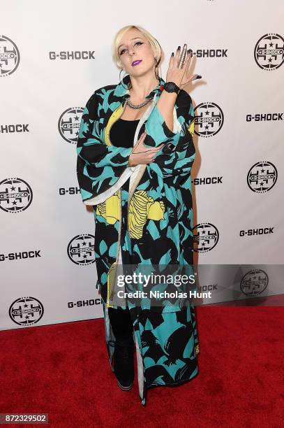 Recording Artist Nova Zef attends the G-Shock 35th Anniversary Celebration at The Theater at Madison Square Garden on November 9, 2017 in New York...