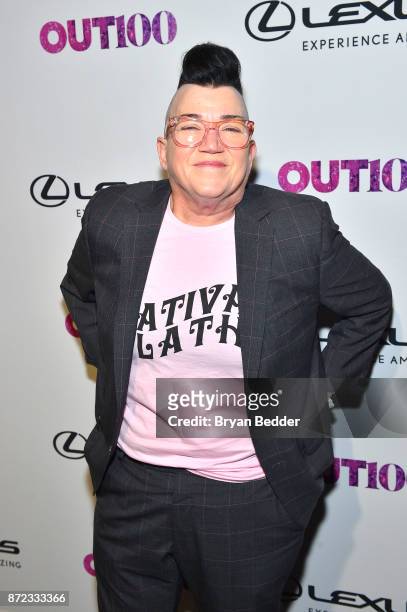 Actress Lea DeLaria attends OUT Magazine #OUT100 Event presented by Lexus at the the Altman Building on November 9, 2017 in New York City.