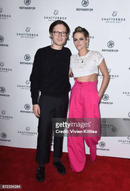 Actor Josh Kaye and director Kristen Stewart attend the Premiere Of Starlight Studios And Refinery29's "Come Swim" at The Landmark on November 9,...
