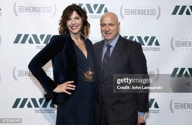 Lori Silverbush and Chef Tom Colicchio attend 11th Annual IAVA Heroes Gala at Cipriani 42nd Street on November 9, 2017 in New York City.