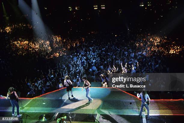 Australian group AC/DC performs at the Nassau Coliseum, Uniondale, New York, September 20, 1986.