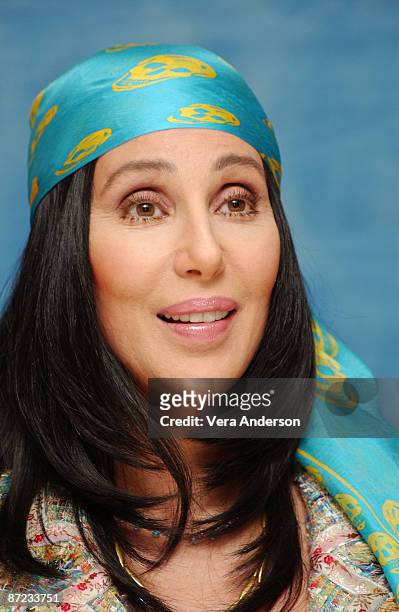 Singer Cher poses for a portrait session on November 19, 2003 in New York City.