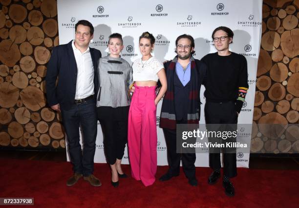 Producer Michael A. Pruss, Chief Content Officer of Refinery29, Amy Emmerich, director Kristen Stewart, producer David Shapiro, and actor Josh Kaye...