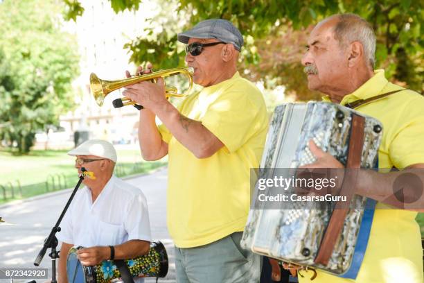 bulgarian street musicians - performing arts occupation stock pictures, royalty-free photos & images