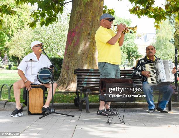 bulgarian street musicians - performing arts occupation stock pictures, royalty-free photos & images