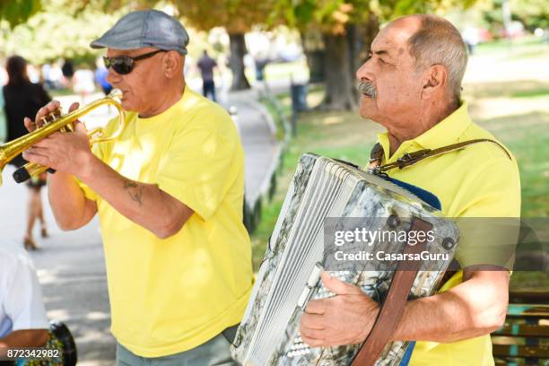 bulgarian street musicians - performing arts occupation stock pictures, royalty-free photos & images