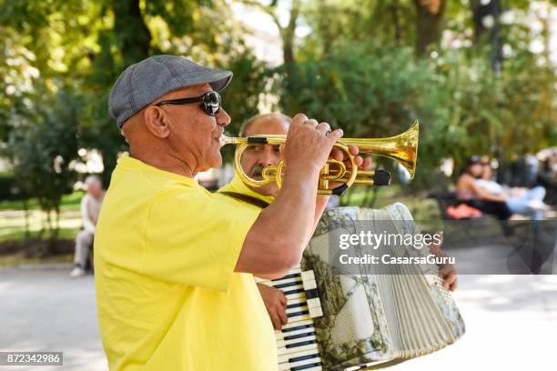 bulgarian street musicians - accordion instrument stock pictures, royalty-free photos & images