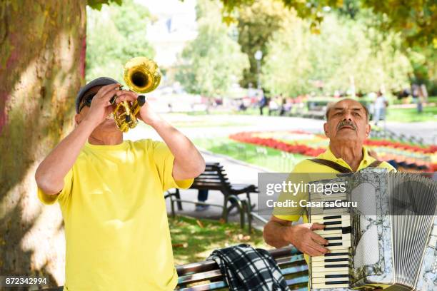 bulgarian street musicians - performing arts occupation stock pictures, royalty-free photos & images