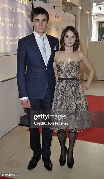 Felicity Jones and Rupert Friend attends the UK premiere of 'Cheri' at Cine lumiere on May 6, 2009 in London, England.