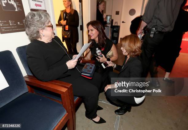 Kathy Bates, Rochelle Rose and Frances Fisher attend the SAG-AFTRA Foundation Patron of the Artists Awards 2017 at the Wallis Annenberg Center for...