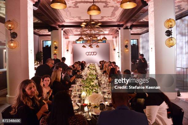 General view of atmosphere at Audi Hosts Opening Night Dinner For AFI & Netflix "Mudbound" at Hollywood Roosevelt Hotel on November 9, 2017 in...