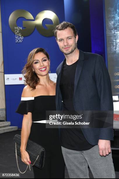 Nazan Eckes and her husband Julian Khol during the GQ Men of the year Award 2017 at Komische Oper on November 9, 2017 in Berlin, Germany.